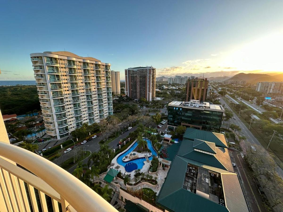 Flat Com Vista Panoramica -15- Na Barra Da Tijuca - Estacionamento Gratuito - Frigobar - Ar Condicionado - Piscina - Academia - Balsa Para Praia Gratis - Varanda - Vista Parcial Mar E Lagoa Rio de Janeiro Exteriér fotografie