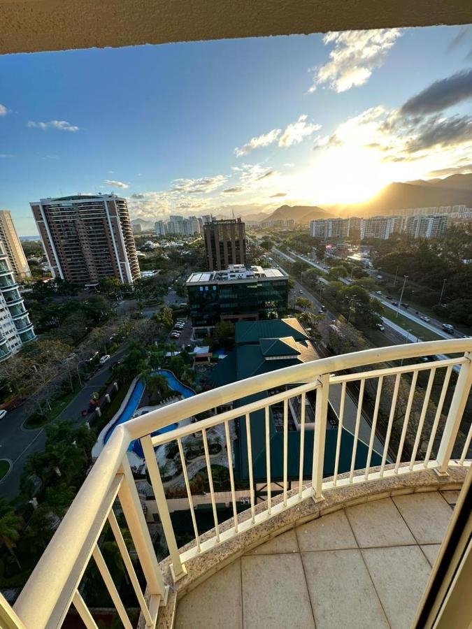 Flat Com Vista Panoramica -15- Na Barra Da Tijuca - Estacionamento Gratuito - Frigobar - Ar Condicionado - Piscina - Academia - Balsa Para Praia Gratis - Varanda - Vista Parcial Mar E Lagoa Rio de Janeiro Exteriér fotografie
