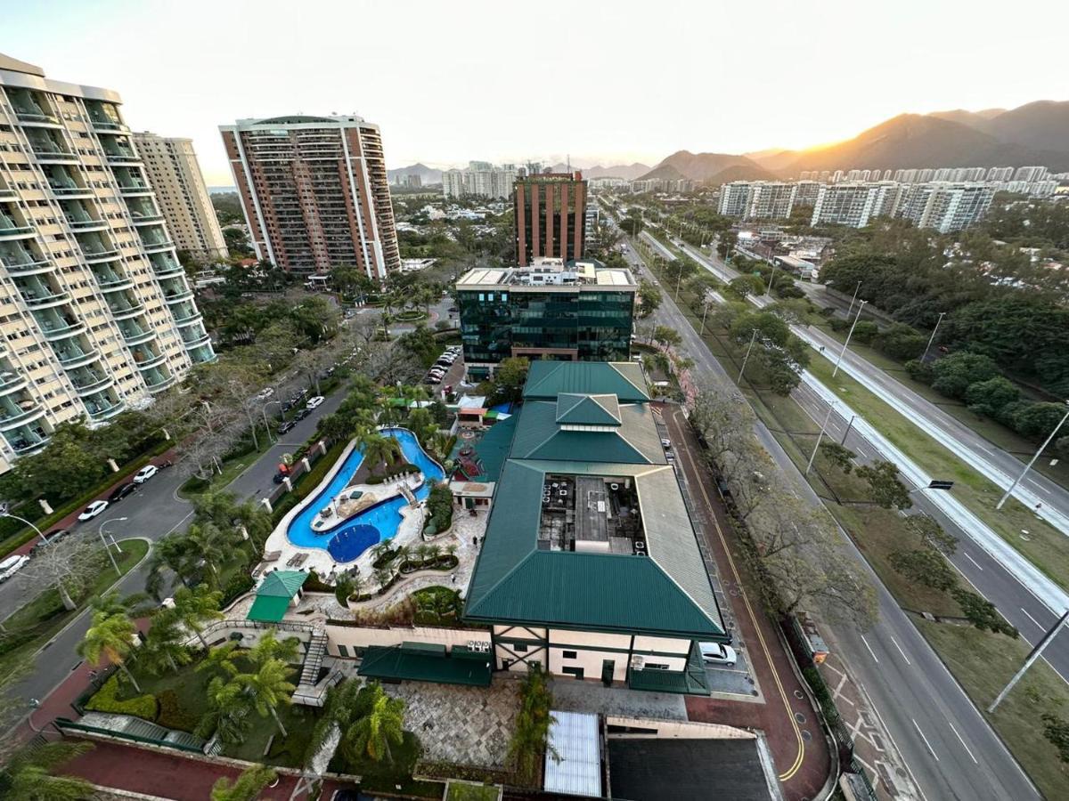 Flat Com Vista Panoramica -15- Na Barra Da Tijuca - Estacionamento Gratuito - Frigobar - Ar Condicionado - Piscina - Academia - Balsa Para Praia Gratis - Varanda - Vista Parcial Mar E Lagoa Rio de Janeiro Exteriér fotografie