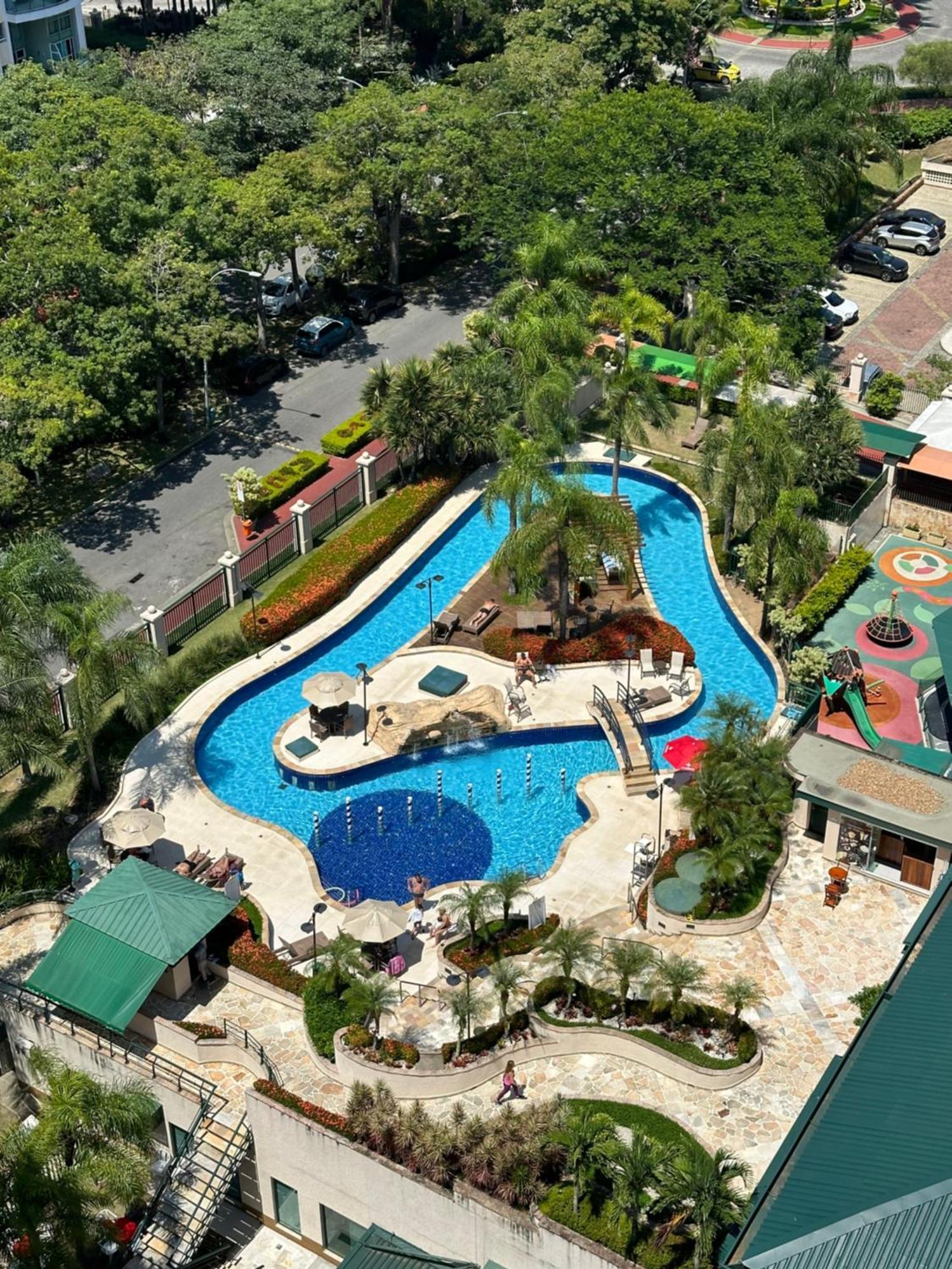 Flat Com Vista Panoramica -15- Na Barra Da Tijuca - Estacionamento Gratuito - Frigobar - Ar Condicionado - Piscina - Academia - Balsa Para Praia Gratis - Varanda - Vista Parcial Mar E Lagoa Rio de Janeiro Exteriér fotografie